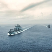 CSS Asterix with HMCS Montréal (Canada), HMAS Anzac (Australia), USS Chung-Hoon (United States) and JS Shiranui (Japan) during exercise Noble Wolf 2023 in the East China Sea. Noble Wolf if a multilateral exercise to strengthen co-operation in ensuring a free and open Indo-Pacific.